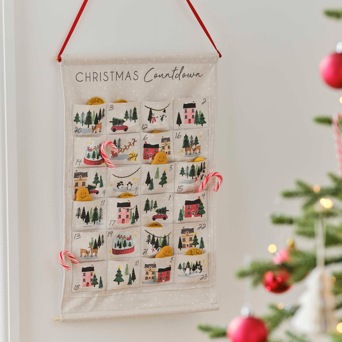 Fabric Advent Calendar with Pockets Fill Your Own Advent Calendar