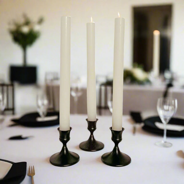 Black Short Candlesticks – Set Of 3