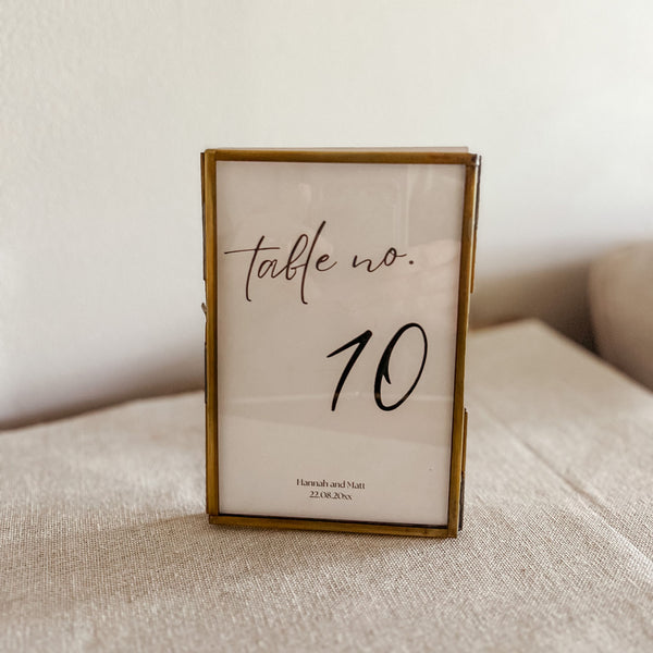 Printable Wedding Table Numbers Editable Template - Style 2- Instant Download