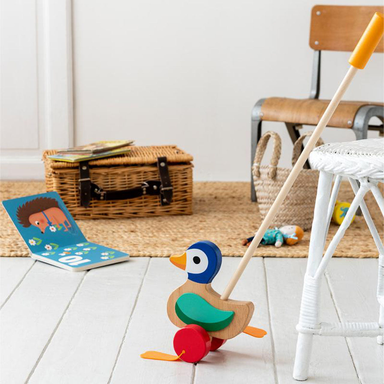 Wooden push best sale toys walking